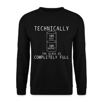 Professeur de sciences - Sweat-shirt Unisexe - noir - Devant - Alina (178cm) & Michal (187cm)