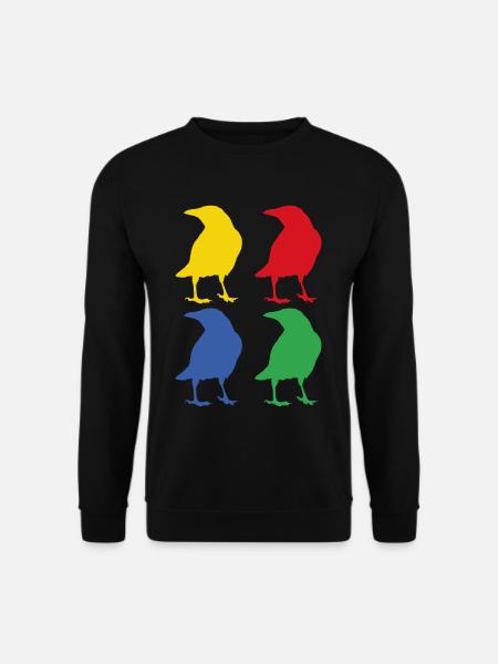 Crow animal raven - Unisex Sweatshirt - black