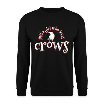 Crow crow crow - Unisex Sweatshirt - black - Front - Alina (178cm) & Michal (187cm)
