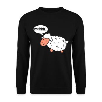 Sheep sheep sheep - Unisex Sweatshirt - black - Front - Alina (178cm) & Michal (187cm)