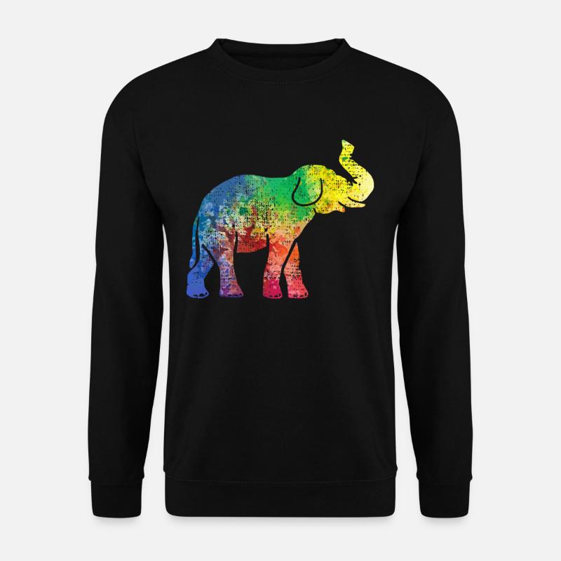 Éléphant d'éléphant - Sweat-shirt Unisexe - noir