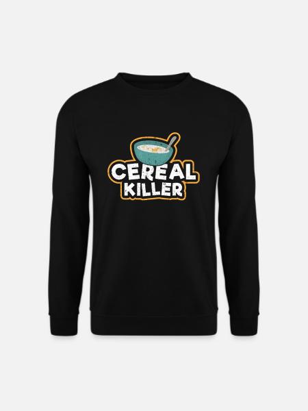 Cereal Killer Müsli marshmallows Geschenk - Unisex Pullover - Schwarz