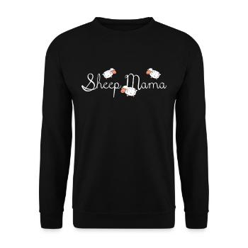 Sheep Mama Farm - Unisex Sweatshirt - black - Front - Alina (178cm) & Michal (187cm)