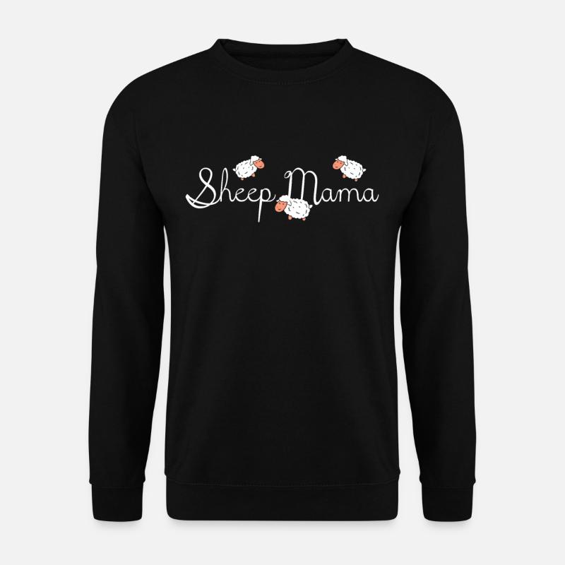 Schafe Mama Farm - Unisex Pullover - Schwarz