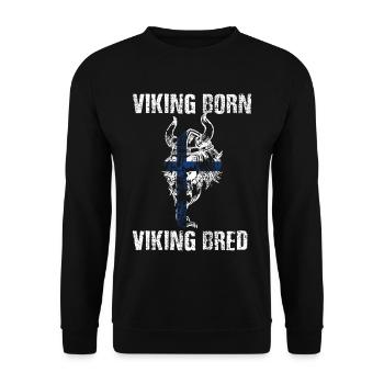 Viking Norway - Unisex Sweatshirt - black - Front - Alina (178cm) & Michal (187cm)