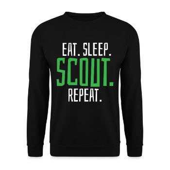 Scout Scouting - Unisex Pullover - Schwarz - Vorne - Alina (178cm) & Michal (187cm)