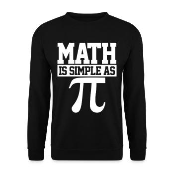 Pi Day - Sweat-shirt Unisexe - noir - Devant - Alina (178cm) & Michal (187cm)