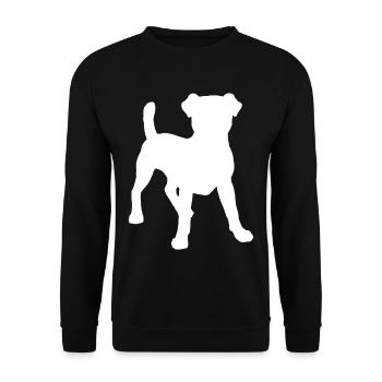 Jack Russell - Unisex Pullover - Schwarz - Vorne - Alina (178cm) & Michal (187cm)