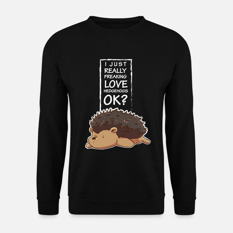 Hedgehog - Unisex Sweatshirt - black
