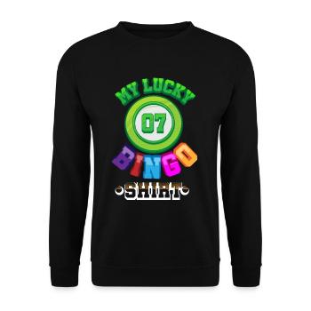 loto - Sweat-shirt Unisexe - noir - Devant - Alina (178cm) & Michal (187cm)
