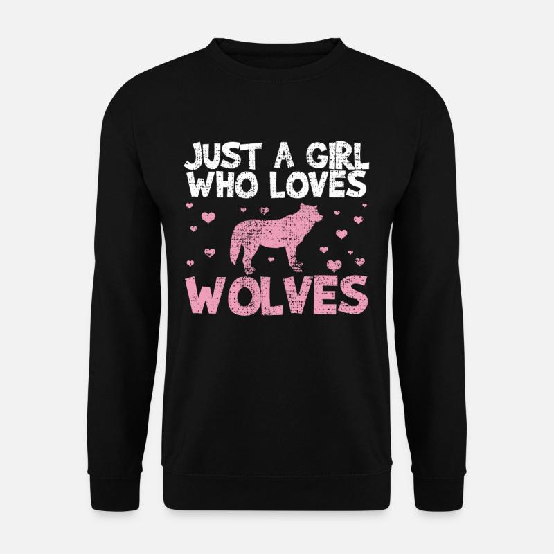 Wolf le loup - Sweat-shirt Unisexe - noir