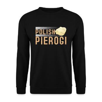 Polish Pierogi Poland Polska Polish - Unisex Sweatshirt - black - Front - Alina (178cm) & Michal (187cm)