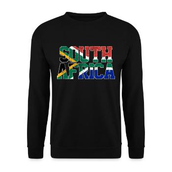 Afrique du Sud - Sweat-shirt Unisexe - noir - Devant - Alina (178cm) & Michal (187cm)