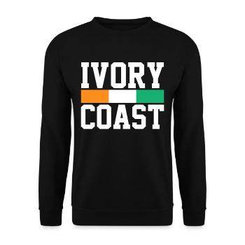 Ivory Coast - Unisex Sweatshirt - black - Front - Alina (178cm) & Michal (187cm)