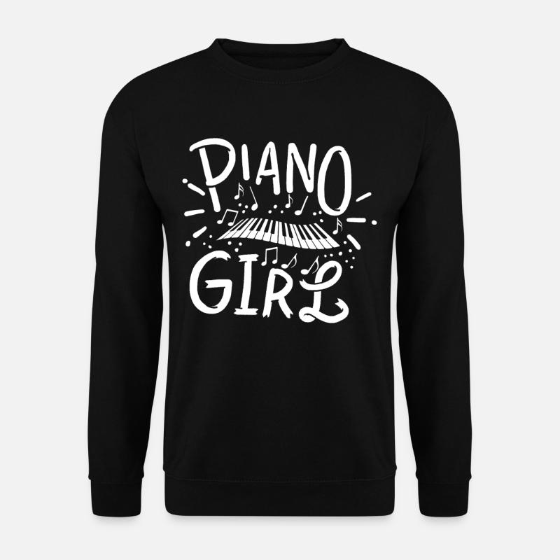 Klavier - Unisex Pullover - Schwarz