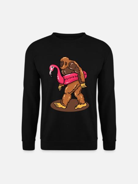Bigfoot surfing - Unisex Sweatshirt - black