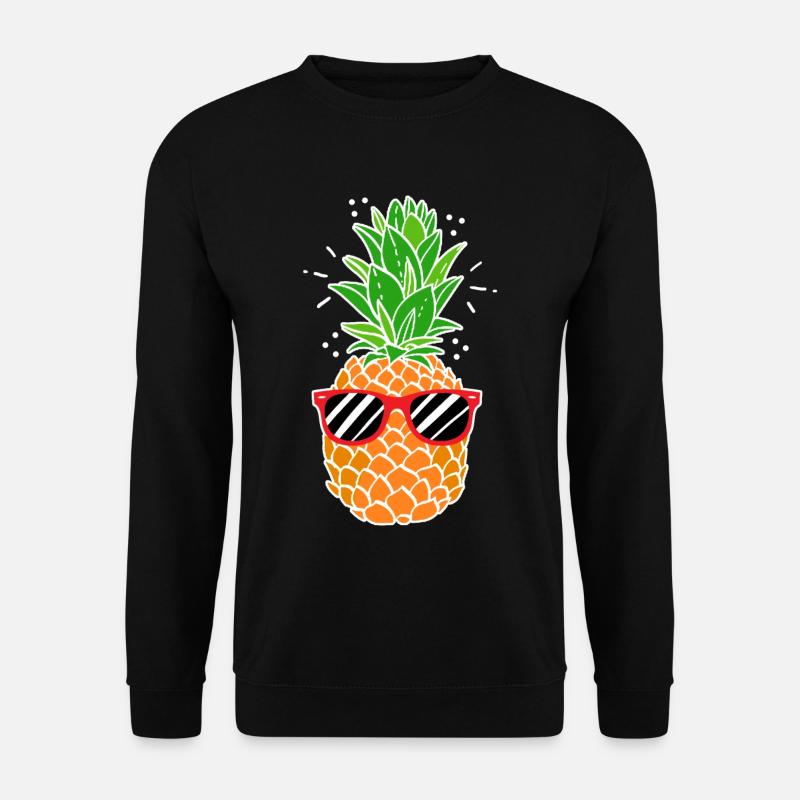 Ananas - Unisex Pullover - Schwarz
