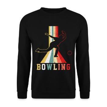 Bowling - Unisex Pullover - Schwarz - Vorne - Alina (178cm) & Michal (187cm)