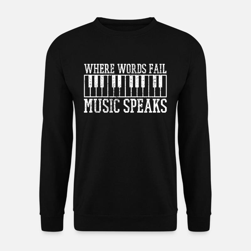 piano - Unisex Sweatshirt - black