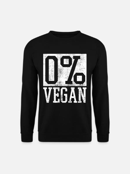 Anti vegan - Unisex Sweatshirt - black