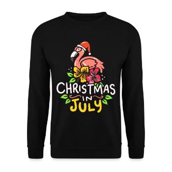 Noël en juillet - Sweat-shirt Unisexe - noir - Devant - Alina (178cm) & Michal (187cm)