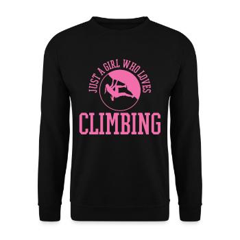 Climb - Unisex Sweatshirt - black - Front - Alina (178cm) & Michal (187cm)