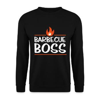 Barbecue Boss BBQ Grillen Grill - Sweat-shirt Unisexe - noir - Devant - Alina (178cm) & Michal (187cm)