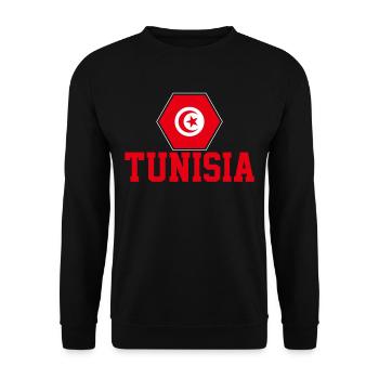 Tunisie - Sweat-shirt Unisexe - noir - Devant - Alina (178cm) & Michal (187cm)