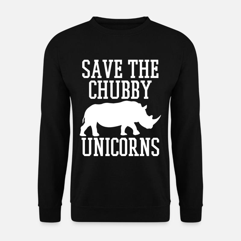 Nashorn - Unisex Pullover - Schwarz