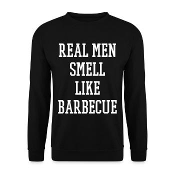 BBQ Barbecue BBQ - Unisex Sweatshirt - black - Front - Alina (178cm) & Michal (187cm)