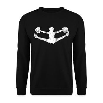 Cheerleader split - Unisex Sweatshirt - black - Front - Alina (178cm) & Michal (187cm)
