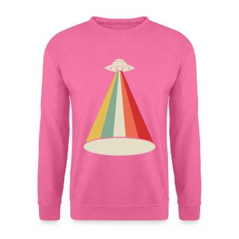 Außerirdisches UFO Außerirdische - Unisex Pullover - Pink - Vorne