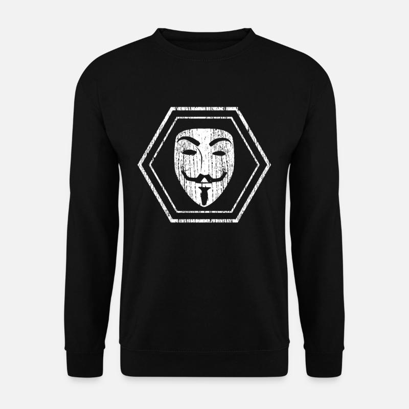 Mask Hacker - Unisex Pullover - Schwarz