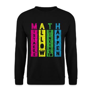 Mathelehrer Design - Unisex Pullover - Schwarz - Vorne - Alina (178cm) & Michal (187cm)