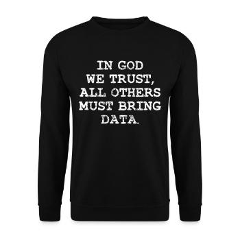 Datenprogrammierer-Entwickler - Unisex Pullover - Schwarz - Vorne - Alina (178cm) & Michal (187cm)