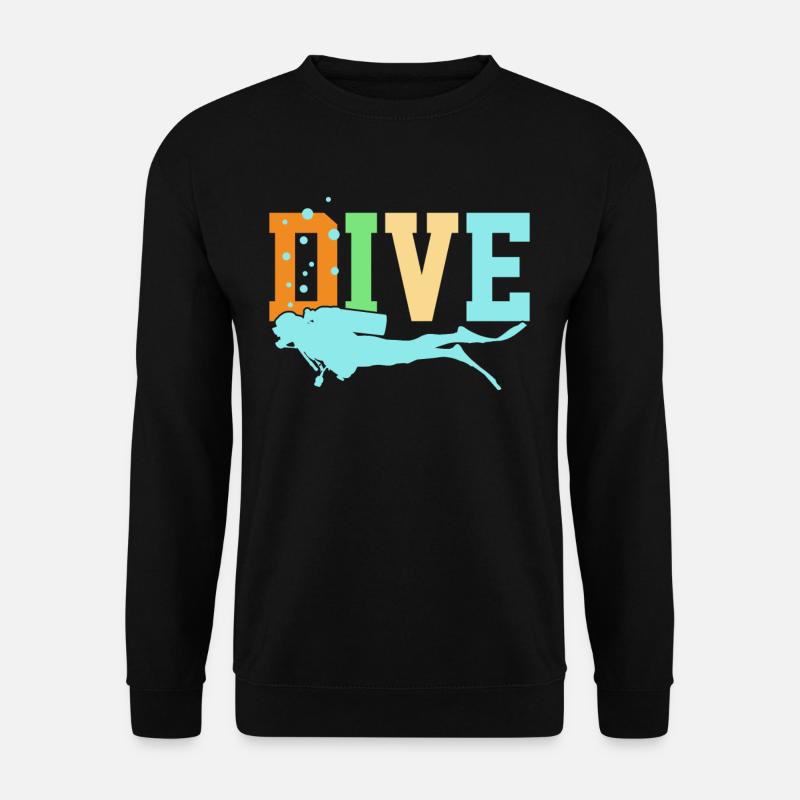 Diving Diving - Unisex Sweatshirt - black
