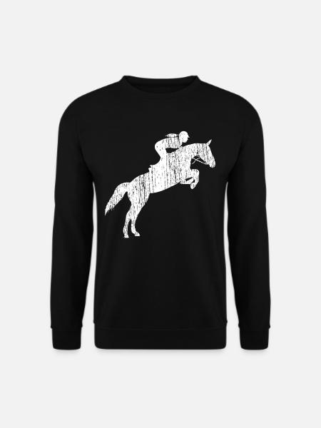 Springreiten - Unisex Pullover - Schwarz