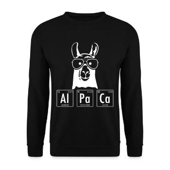 alpaga - Sweat-shirt Unisexe - noir - Devant - Alina (178cm) & Michal (187cm)