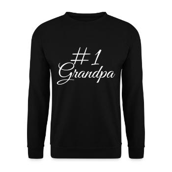 Grand-père grand-père - Sweat-shirt Unisexe - noir - Devant - Alina (178cm) & Michal (187cm)