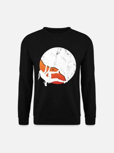 Vintage Klettern Bouldern - Unisex Pullover - Schwarz