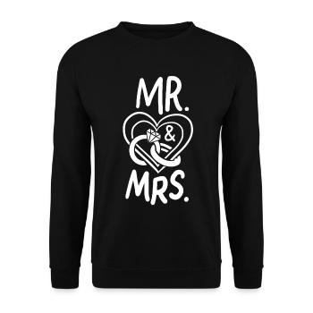 Ehe - Unisex Pullover - Schwarz - Vorne - Alina (178cm) & Michal (187cm)