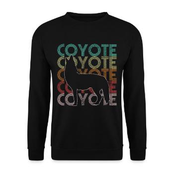 coyote - Unisex Sweatshirt - black - Front - Alina (178cm) & Michal (187cm)