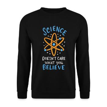 science - Unisex Sweatshirt - black - Front - Alina (178cm) & Michal (187cm)