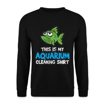 aquarium - Sweat-shirt Unisexe - noir - Devant - Alina (178cm) & Michal (187cm)