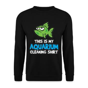 aquarium - Sweat-shirt Unisexe - noir - Devant - Alina (178cm) & Michal (187cm)
