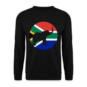 Afrique du Sud - Sweat-shirt Unisexe - noir - Devant - Alina (178cm) & Michal (187cm)