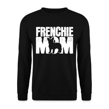 Bulldog français - Sweat-shirt Unisexe - noir - Devant - Alina (178cm) & Michal (187cm)