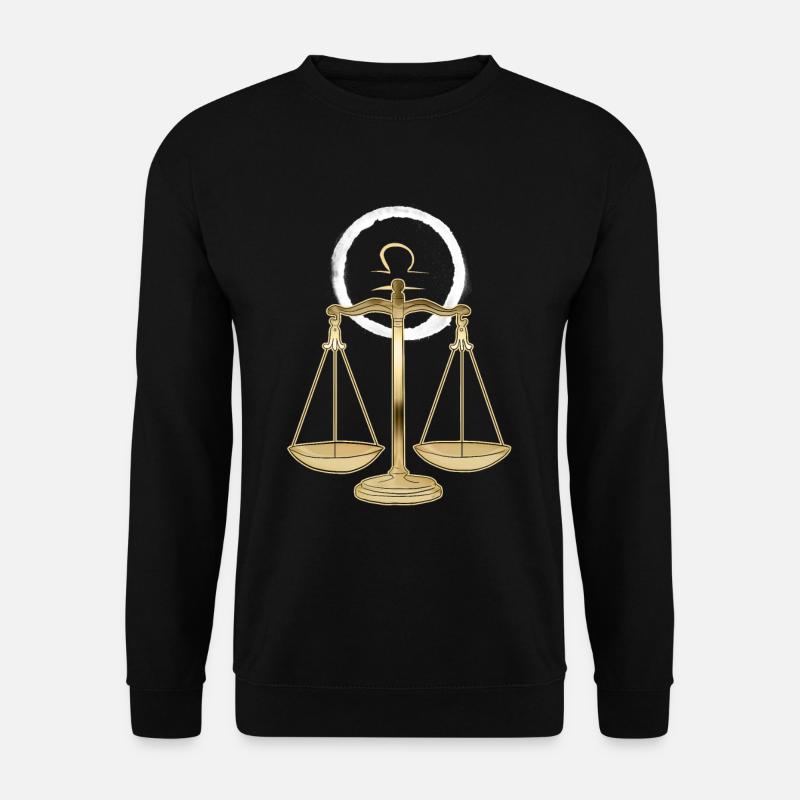 Sternzeichen Waage Libra - Unisex Pullover - Schwarz