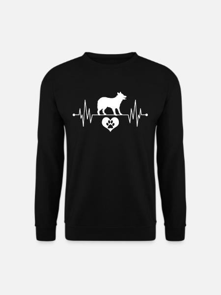 Border-Collie-Hund - Unisex Pullover - Schwarz