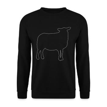 Animal Sheep - Sweat-shirt Unisexe - noir - Devant - Alina (178cm) & Michal (187cm)